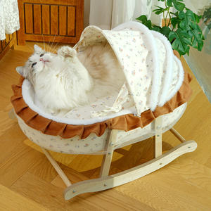 Evcil Hayvanlar için Lüks, Üst Düzey Prenses Yatağı, Kediler ve Köpekler için Prenses Tasarımlı Evcil Hayvan Evi, Beşikli Evcil Hayvan Taşıyıcısı - Product Image 4