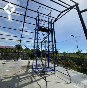 <span class=keywords><strong>Plataforma</strong></span> Elevadora Móvil Eléctrica de 300/500 kg, Sistema de Andamios con Control Remoto Eléctrico, Tubería de Acero Reforzada de 2m a 8m - Product Image 4