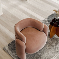 Weiß One Seat PU Leder Schnitts ofa Stuhl Modern Minimalist Wohnzimmer Freizeit Kreative Trendy Light Luxus mit Holzbeinen