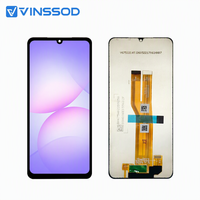 Layar LCD Pengganti untuk Samsung Galaxy A07 Perakitan Layar Sentuh dengan Digitizer Adaptor Perbaikan Ponsel Grosir