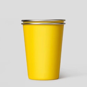 Gobelets à bière empilables en acier inoxydable de 350 ml avec logo personnalisé, réutilisables pour <span class=keywords><strong>bar</strong></span>, restaurant, usage domestique, cadeaux, vente en gros - Product Image 3