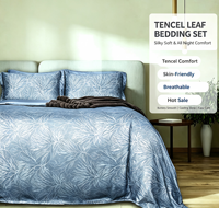 Parure de lit en Lyocell 2026 personnalisée, ensemble de housse de couette, vente en gros de draps de lit