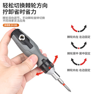 Juego de destornilladores con trinquete 41 en 1, puntas multiusos con mango antideslizante para herramientas de reparación doméstica - Product Image 3