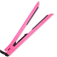 Lisseur de cheveux en titane, plancha de cabello pro, coiffage professionnel, portable, rose chaud, vente en gros, céramique