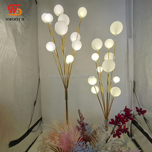 Décoration de scène de mariage d'hôtel, allée, chemin, support de lampe à boule blanche, lumière LED - Product Image 4