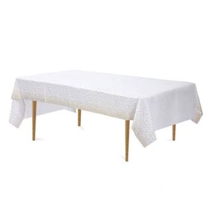 New Arrival Party Waterproof <strong>Plastic</strong> PE Printed Solid <strong>Table</strong> <strong>Clothes</strong> for Wedding Birthday Party - Product Image 1