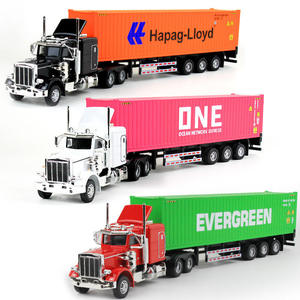 Modèle de camion lourd de transport de chantier Peter Stanleya en alliage 1:32 avec son et lumière, jouet tracteur américain - Product Image 6