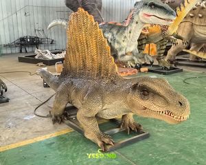 Realistisches Dinosaurier-Modell Animatronisches Silikon-Gummi <span class=keywords><strong>Dimetrodon</strong></span> für Trampolinpark-Ausstellung - Product Image 3