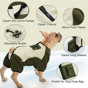 Custom Pet Clothes Solid Color Luxury Manufactures Full Leg Dog Coat Greyhound Small <strong>Cat</strong> Jacket Dog Clothes Dog Fleece <strong>Jumper</strong> - Product Image 2