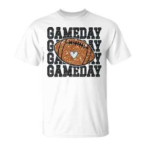Game Day Football Bling <b>T</b>-<b>Shirt</b> For Football Lover Trendy Design - Product Image 1