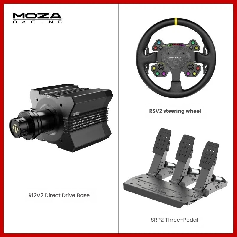 Black-R12 V2 + RS + SRP2 แป้นเหยียบ 3 ตัว