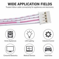 Câble personnalisé à double extrémité JST PH2.0 à 2-6 broches, connecteur femelle, 300 mm (rose blanc), cuivre étamé, PVC, pour ordinateur et électronique