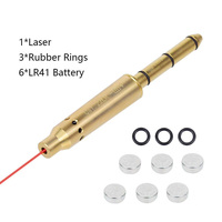 Visée laser rouge tactique LUGER 7 9 mm, visée de mise à zéro, chasse, laiton, cuivre, visée laser rouge, entraînement au laser avec piles