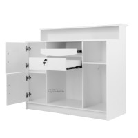 Comptoir de réception et de caisse noir, au design moderne et minimaliste intégrant l'équipement de salon dans un style européen