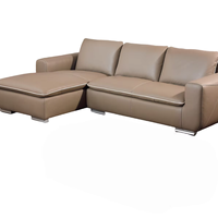 Großhandel ARREDAMENTI Hochwertiges Echtleder-Sofa-Set Modulares Ecksofa für Villa Wohnzimmer Modernes Design Einfarbig Maßgefertigt