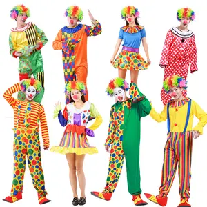 Adult Fashion Clown Character Halloween Costume Cosplay Halloween Carnival Costume For Unisex