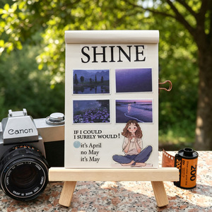 60 autocollants par paquet, série Song of Light and Shadow, embellissements pour scrapbooking <span class=keywords><strong>sur</strong></span> le thème des paysages - Product Image 3
