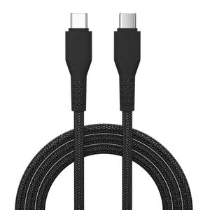 Cable USB-C - cable trenzado de 60W, 3A, 100 cm, compatible con dispositivos USB-C, ideal para carga rápida y transferencia de datos. - Product Image 1