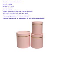 Set Tiga Pot Bunga Kexin Cina, Grosir, Warna Solid, Kotak Bunga Bulat Model Hug Bucket