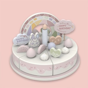 Juego de Madera de Pastel de Queso de Melocotón Blanco del Desierto, Divertido Juego de Imitación de Cocina, Caja de Juego de Comida para Niños, Juguete Educativo para Preescolares - Product Image 3