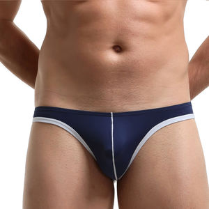 กางเกงใน<span class=keywords><strong>ชาย</strong></span>ฤดูร้อน,กางเกงใน<span class=keywords><strong>ชาย</strong></span>ผ้าไหมน้ำแข็งระบายอากาศได้ดีกระชับสีทึบชุดชั้นใน<span class=keywords><strong>ชาย</strong></span>เซ็กซี่จีสตริง - Product Image 4