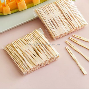 Conjunto De Caixa De Presente Dois Garfos De Frutas De Dente Garra De Bambu De Duas Garra Descartável - Product Image 5
