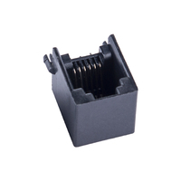 Conector RJ11 al por Mayor, Conector Hembra de 6 Pines para Montaje en PCB, Enchufe Modular para Interfaz de Red Telefónica, Conector PCB-6P6C