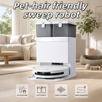 Pour robot aspirateur laveur T50 PRO Omni, ultra-plat 3,19 pouces, aspiration 15 000 Pa, ZeroTangle 2.0, TruEdge, nettoyage automatique