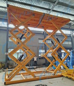 Elevador automático de una sola cubierta personalizable, elevador hidráulico de tijera para coche con capacidad de elevación de 5T, plataforma de transferencia de vehículos - Product Image 3