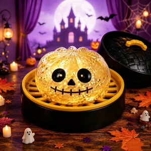 Boîte mystère d'Halloween avec figurines citrouille, fantôme et œil, texture souple à presser, pour collection et exposition saisonnières, Aucun avis pour le moment - Product Image 6