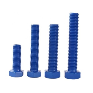 Vis hexagonale extérieure en acier inoxydable revêtue de PTFE, grade 8.8, isolée bleue, non corrosive - Product Image 2