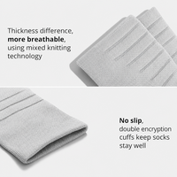 Chaussettes de sport en coton gris, chaussettes de course rembourrées à séchage rapide, chaussettes de sport personnalisées avec logo, chaussettes de basket-ball pour hommes, vente en gros