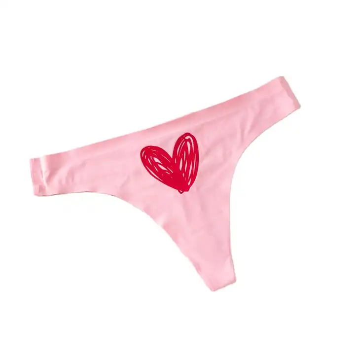 New Arrival Hot Pink Dog Women No Show Seamless Underwear Thong