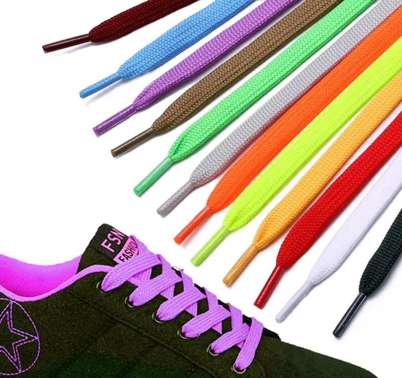 Tali penarik mewah baru kustom dengan ujung plastik tali sepatu untuk pakaian atau sepatu