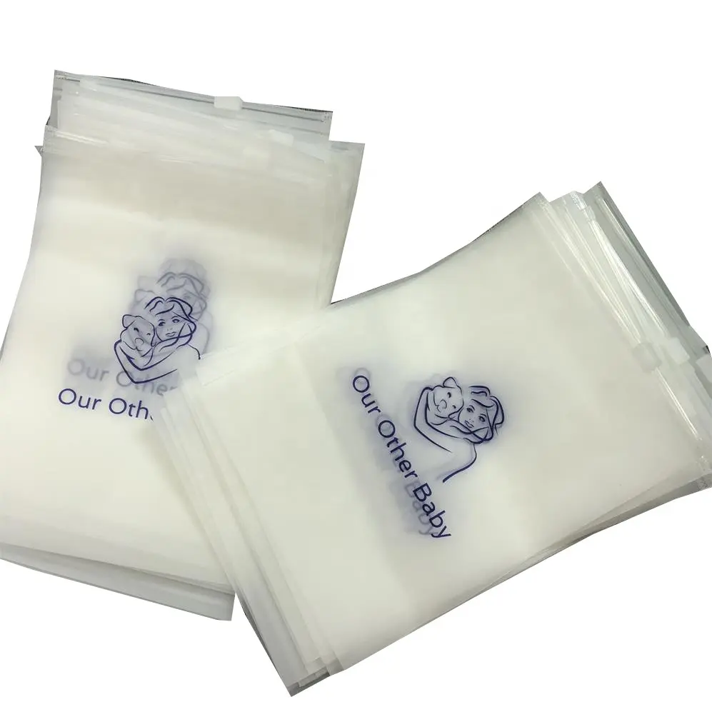 100% biodegradable plastic ziplock printing cloth bags with custom printed logo