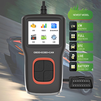 Lecteur de codes OBD2, outil de diagnostic, testeur de batterie, lecteur de codes de panne moteur, données en temps réel, recherche DTC, capture d'écran, 1 an, écran couleur 2,8 pouces