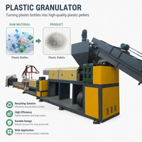 Machine professionnelle de fabrication de granulés de plastique (LLDPE, LDPE, PE, PP) à partir de films usagés, extrudeuse à vis simple, mini-granulateur