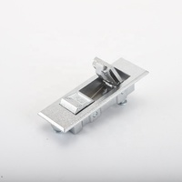 Serrure plate en alliage de zinc MS603-1W avec bouton-poussoir à compression et gâche de verrouillage encastrée pour porte d'armoire électronique