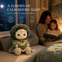 Jouets en peluche IA super doux - Compagnon interactif mode répétition, rembourrage en coton PP polyester, cadeau d'anniversaire