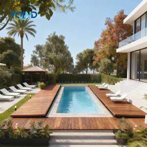 Bâche de sécurité robuste <span class=keywords><strong>en</strong></span> acier inoxydable et PVC <span class=keywords><strong>pour</strong></span> <span class=keywords><strong>piscine</strong></span>, personnalisable, anti-noyade, résistante aux intempéries, installation facile + Piscines - Product Image 1