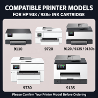 Kompatibel untuk Kartrid Tinta HP 938 4-Pack BK M Y C untuk Printer OfficeJet Pro 9730 9720 9120 9130 9110b Grosir