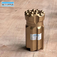 Foret rotatif durable de qualité supérieure, 89 mm, fileté T38, foret à roche à bouton-poussoir