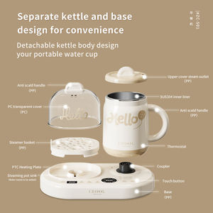 Bouilloire électrique à température constante avec arrêt automatique, LED, intelligente, anti-brûlure, en acier inoxydable, 0,4 L - Product Image 5