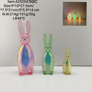 Nouvelle veilleuse lapin en silicone à batterie remplaçable, tactile et chauffante, pour bébés, idéale pour Pâques - Product Image 2