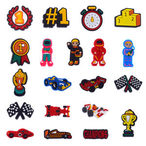 จี้รองเท้ารูปรถแข่ง PVC นุ่ม สำหรับผู้ชาย ผู้หญิง ผู้ใหญ่ DIY ตก<span class=keywords><strong>แต่ง</strong></span>รองเท้า CHAMPIONS - Product Image 3