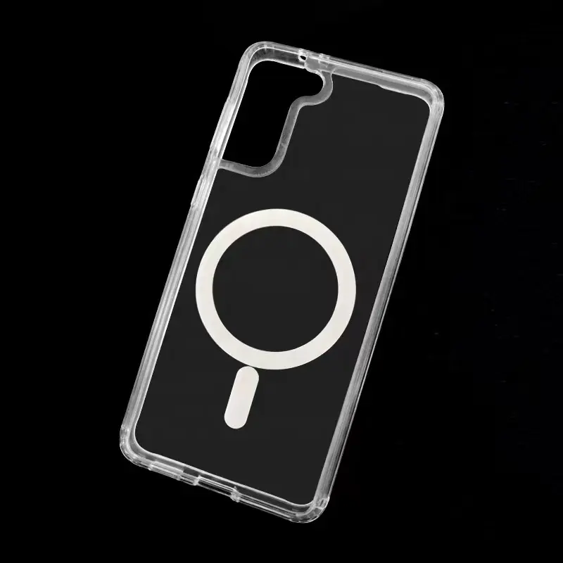 2022 स्पष्ट अल्ट्रा पतली 1.5mm नरम TPU पीसी मामले के लिए सैमसंग गैलेक्सी s22 अल्ट्रा पारदर्शी चुंबकीय फोन के मामले में मोबाइल s22 को शामिल किया गया