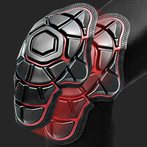 Genouillères de moto à compression avec coque en PU, rembourrage en mousse haute performance, antidérapantes et respirantes, <span class=keywords><strong>protège</strong></span>-tibias pour une conduite sécurisée OEM - Product Image 5
