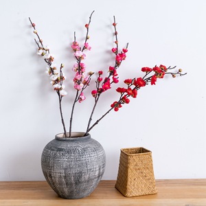 Fleurs artificielles CallaFloral, fleurs de prunier rouge rose, branche unique, décoration de mariage, amovibles, lavables - Product Image 2