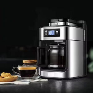 Cafetière à filtre américaine entièrement automatique, petite machine à expresso pour la maison et le bureau avec fonction de mouture intégrée du café frais - Product Image 4