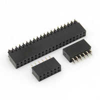 두루이 커스텀 하이 2.54mm SMT DIP 이중 열 암핀 헤더 커넥터 2x5-2x20 플라스틱 PCB 헤더